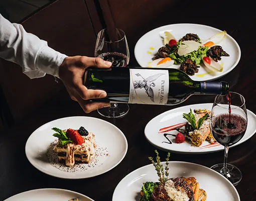 Luxury private dining area for events and celebrations Serafina