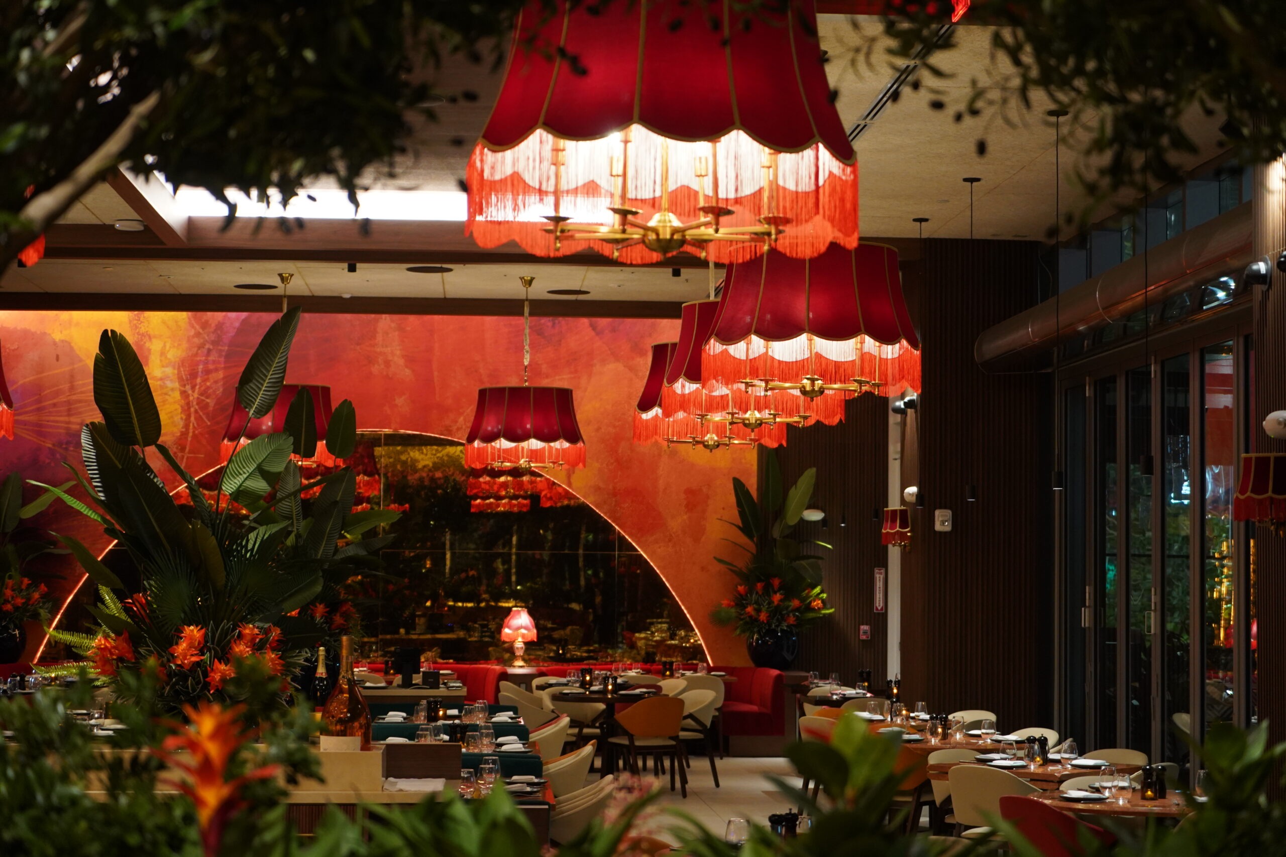 Serafina Miami private event dining setup indoor outdoor space